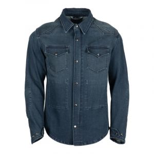 Helstons Sur-Chemise moto Vince Armalith bleu Dirty- 2XL