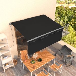 Image de VidaXL Auvent r?tractable automatique avec store 3x2,5 m Anthracite