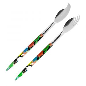 Couverts à salade - Atelier d'artiste Noir - Pylones