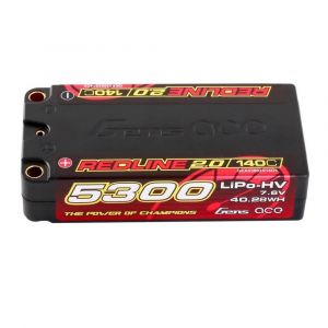 Gens Ace Batterie Lipo REDLINE 2.0 SERIES 5300MAH 7.6V 140C HardCase HV