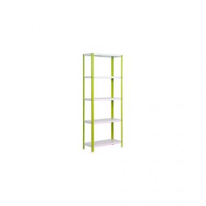 Simon Rack Etagère 5 niveaux 500 Kg L. 800 x Ht. 1800 x P. 300 mm KIT HOMECLASSIC COLOR MINI 5/300 VERT/BLANC - G02100204188035 - Simonhome