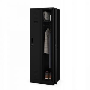 Armoire industrielle en m&eacute;tal pour les documents KACPER II, 600 x 1800 x 500 mm, noire