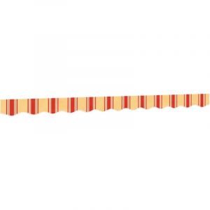 VidaXL Tissu de remplacement de cantonnière d’auvent jaune orange 3 m - Yellow and orange