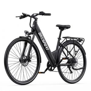 V&eacute;lo &Eacute;lectrique ONESPORT OT12 Gris &ndash; 36V 13Ah Batterie Lithium, Moteur 250W, Autonomie jusqu&rsquo;&agrave; 65 km, Shimano 7 Vitesses