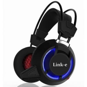 Linke Casque gaming stéréo filaire avec microphone et led pour gamer