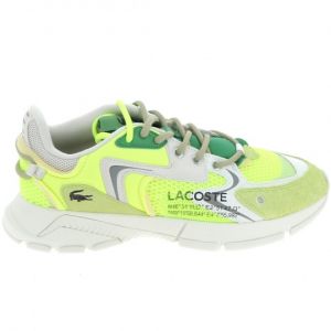 Lacoste Sneakers basses L003 Neo cuir et mesh Jaune - Couleur Jaune - Taille 45