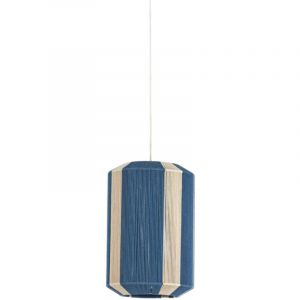 Light & Living - suspension - Kozana - bleu - textile - E27 -