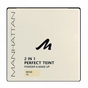 Manhattan 2 in 1 Perfect Teint Powder & Make Up - 16 Beige