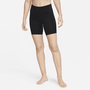 Image de Nike Short taille haute Yoga 18 cm pour femme - Noir - Taille XS - Female