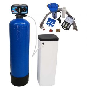 Pentair Adoucisseur d'eau bi bloc 20L fleck 5600 chrono mecanique complet
