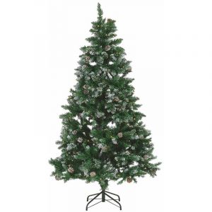 Beliani Sapin de Noël artificiel vert pré-illuminé 180 cm PALOMAR