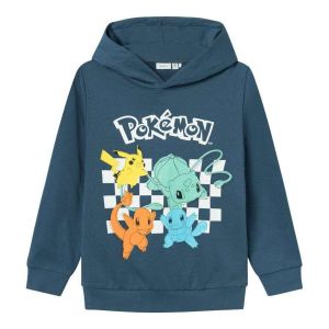 name it NKMJISTER Pokemon Sweat WH BRU Noos Sky, Maillot de survêtement Garçon, Dark Denim,