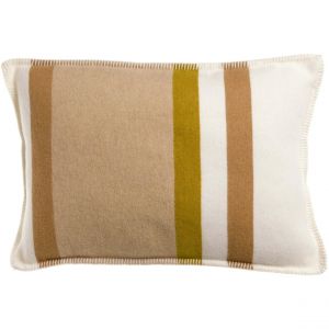 Declikdeco Coussin jacquard recyclé Gioia Ivoire 40 x 65