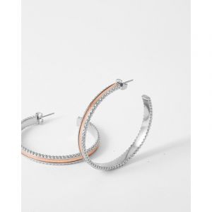 Boucles d'oreilles créoles wednesday cuivre irisé