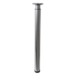 Pied aluminium bross&eacute; D.6cm r&eacute;glable 74 &agrave; 113cm
