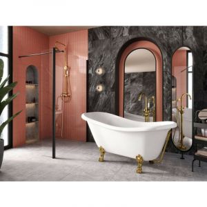 Azura home design Baignoire îlot OTYLIA 160-170 x 77 cm - Dimensions: 170 x 77 cm