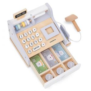 Caisse enregistreuse bois, enfant +3ans