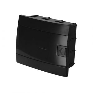Horoz Electric Tableau électrique encastrable 8 modules (1x8) IP40 noir porte fumée horoz
