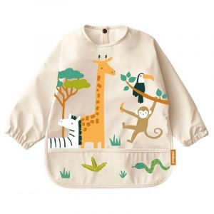 Miniland Baby ML Rentrée BIB avec MANCHONS Jungle