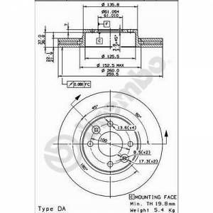 Brembo 2 Disques de frein 09.9078.11