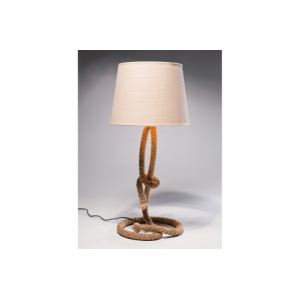 Image de Lampe à poser Malo avec socle en corde