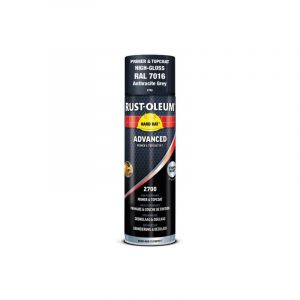 Rust-oleum A&eacute;rosol de peinture antirouille hard hat advanced 1 a&eacute;rosol(s) de 500 millilitre(s) a&eacute;rosol peinture antirouille - gris ant. brillant (ral 7016) - ru