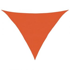 VidaXL Voile d'ombrage 160 g/m² triangulaire orange 5x5x6 m pehd