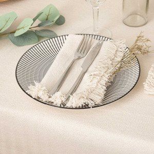 Lot de 2 serviettes coton Maha Blanc s
