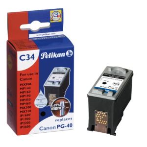 Pelikan 4103192 - Cartouche d'encre noire compatible Canon PG-40