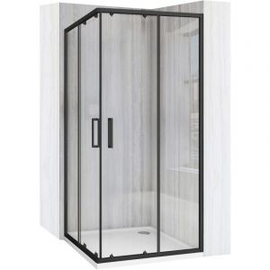 Réa Cabine de douche City Black 80x80