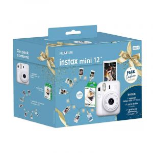 Fujifilm Appareil photo Instantané Intax Mini 12 Blanc Pack cadeau
