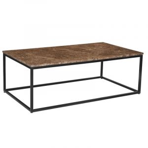 Milano-table basse 120x60 cm en marbre emperador
