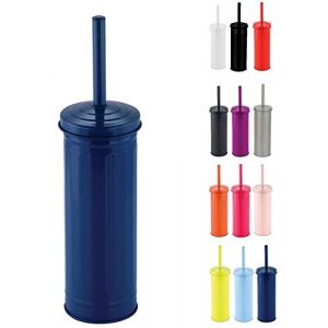 Image de MSV M S V Brosse Wc avec support Metal HABANA Bleu Foncé - Bleu