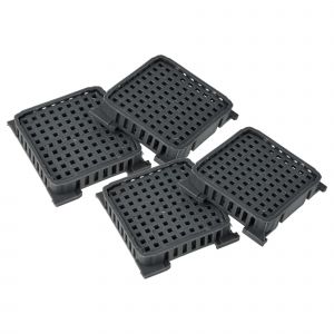 Vhbw 4x Filtres compatible avec Liebherr CNsfd 5743-20B, CNsff 5204-20A, CNsfd 7723-20A, CNsff 5203-20A r&eacute;frig&eacute;rateur - Filtre &agrave; charbon actif