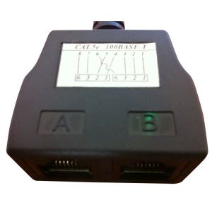 Waytex 35051 - Eclateur de paires RJ45 Mâle/Femelle/Femelle 100BT avec câble Cat. 5e