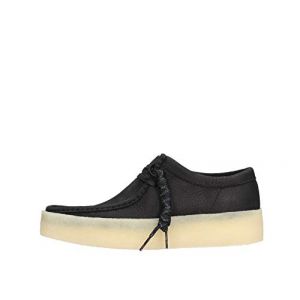 Clarks Wallabee Cup Nubuck Chaussures Noires pour Hommes-UK 11 / EU 46
