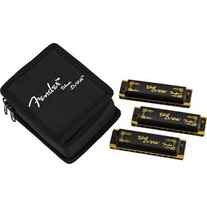 Fender Blues DeVille Harmonica Pack of 3 with Case