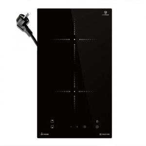 Plaque Induction 30 cm | 3,3 kW | 2 Zones de cuisson | 9 niveaux de puissance | Minuterie | IND294