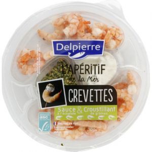 Delpierre Crevettes sauce à l'échalote & croustillant de graines