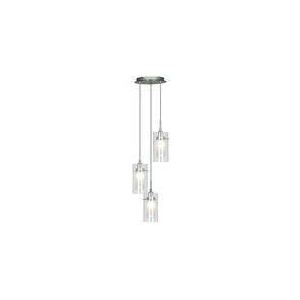 Image de Suspension Duo-1 en chrome et verre