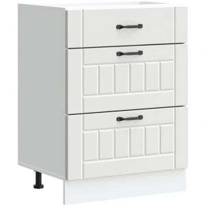 VidaXL Armoire de cuisine Lucca blanc bois d'ingénierie