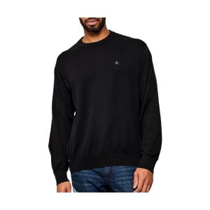 Calvin Klein Pull Jeans LS EZ COTTON CREWNK SWEATER 12GG Noir - Taille EU M,EU L,EU XL