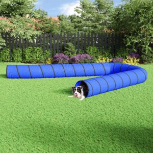 Image de VidaXL Tunnel pour chien bleu Ø 55x1000 cm polyester