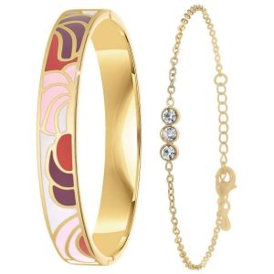 Sc Boh&egrave;me Bracelets B3077-DORE+BS4274-DORE