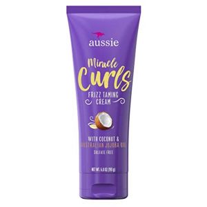 Aussie Miracle Curls Frizz Taming Curl Cream with Coconut & Jojoba Oil - 6.8 fl oz