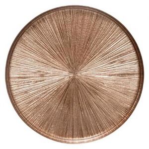 Lot de 6 iettes Plates "Astra" 28cm Champagne Taupe