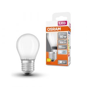 Osram LED Star Classic en forme de mini bouclassique - 5 - 5 W / 806 lm - lumi&egrave;re blanc froid (4000 K) - CRI 80 - en verre d&eacute;poli sans plomb - culot E27 - IP20 - EEK D - diam&egrave;tre 45 mm.}