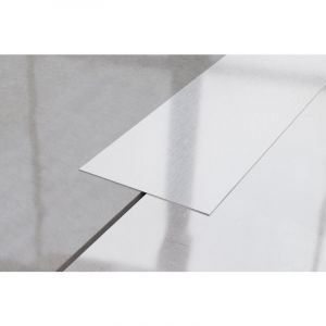 Ilcom - Bande murale d&eacute;corative en acier inoxydable 10cm x 244cm - Argent satin&eacute;