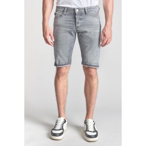 Le Temps des Cerises Short Bermuda landres en jeans gris destroy