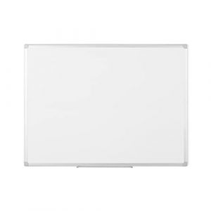 Bi-office EARTH, Tableau Blanc magnétique, Surface Acier Laqué, Cadre en Aluminium Recyclé, 120 x 90 cm